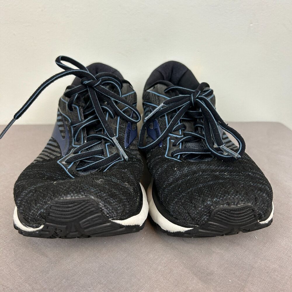 Brooks Shoes Men's 8.5‎ Black Blue Lace Ghost 12 Running